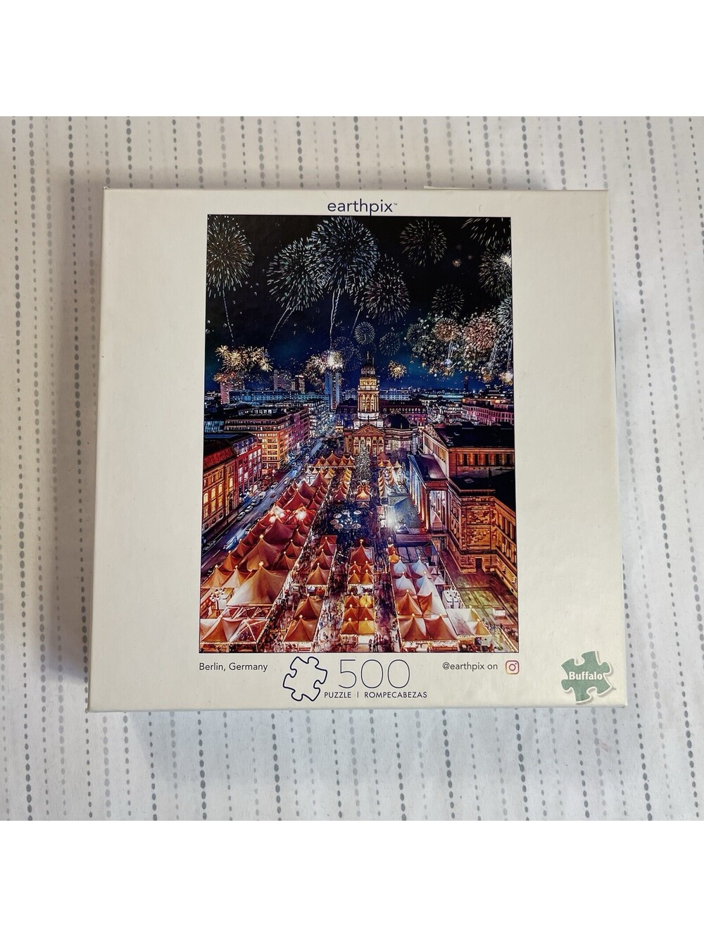 Buffalo Games Earthpix BERLIN, GERMANY Fireworks Finale 500 Piece Puzzle NEW